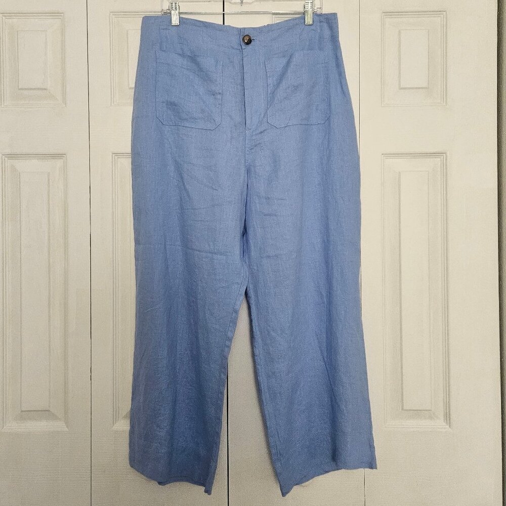 Linen Wide Leg Trousers